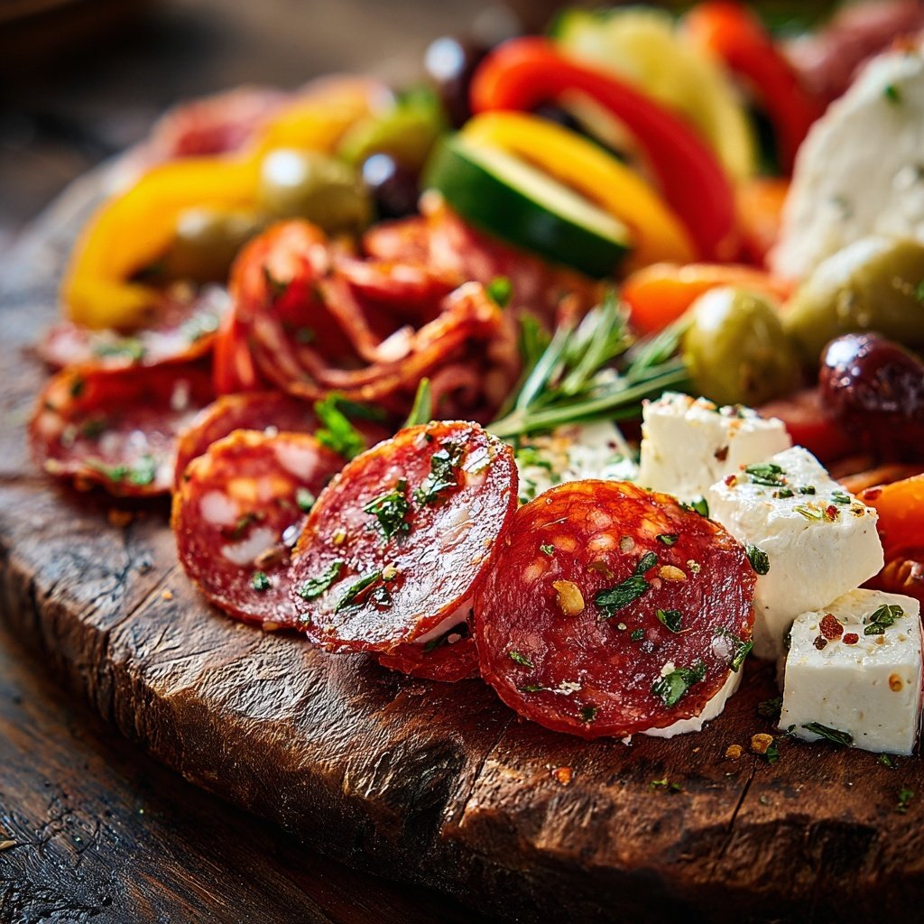 Antipasto Platter with Pepperoni Cheese