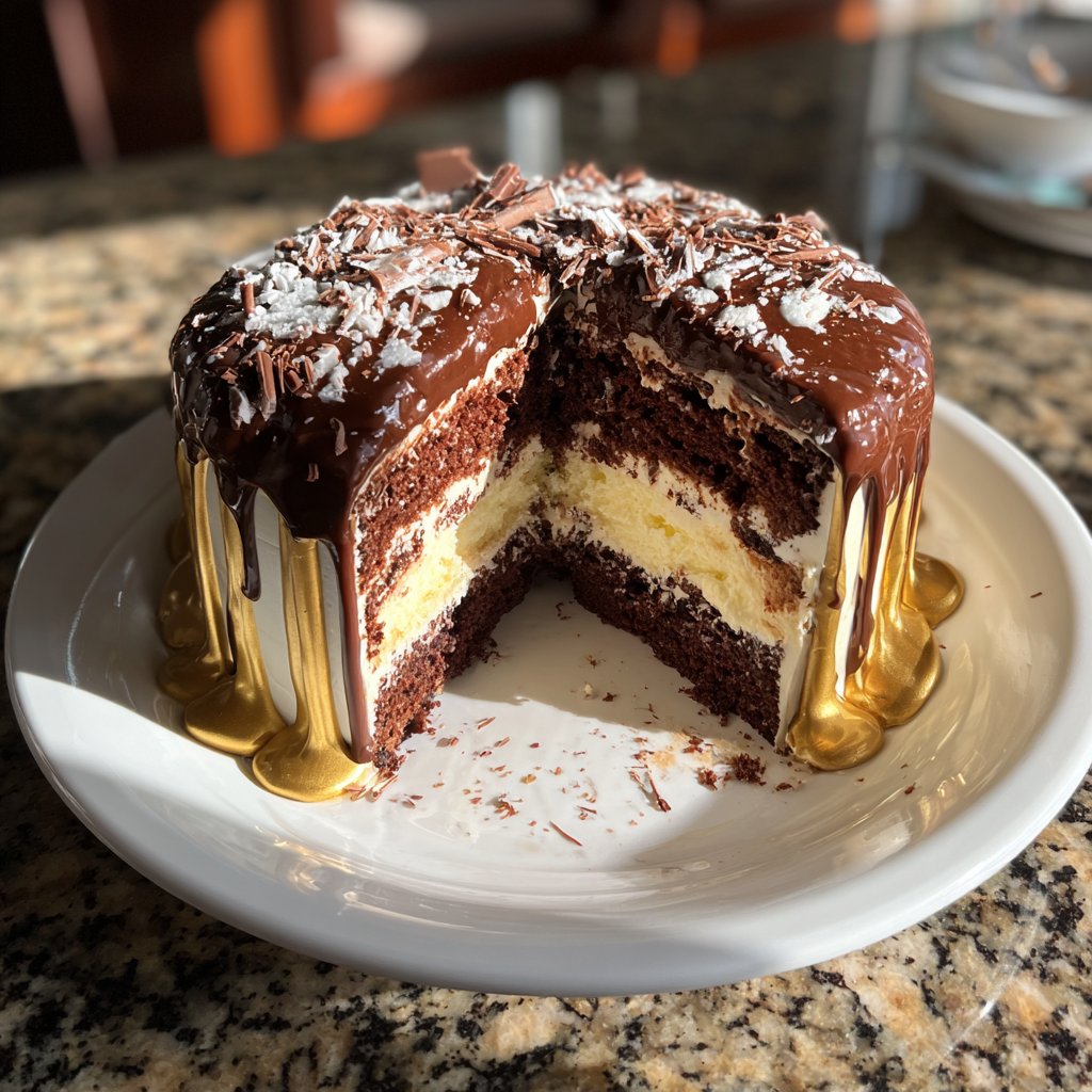 30th Birthday Cake with Gold Drip
