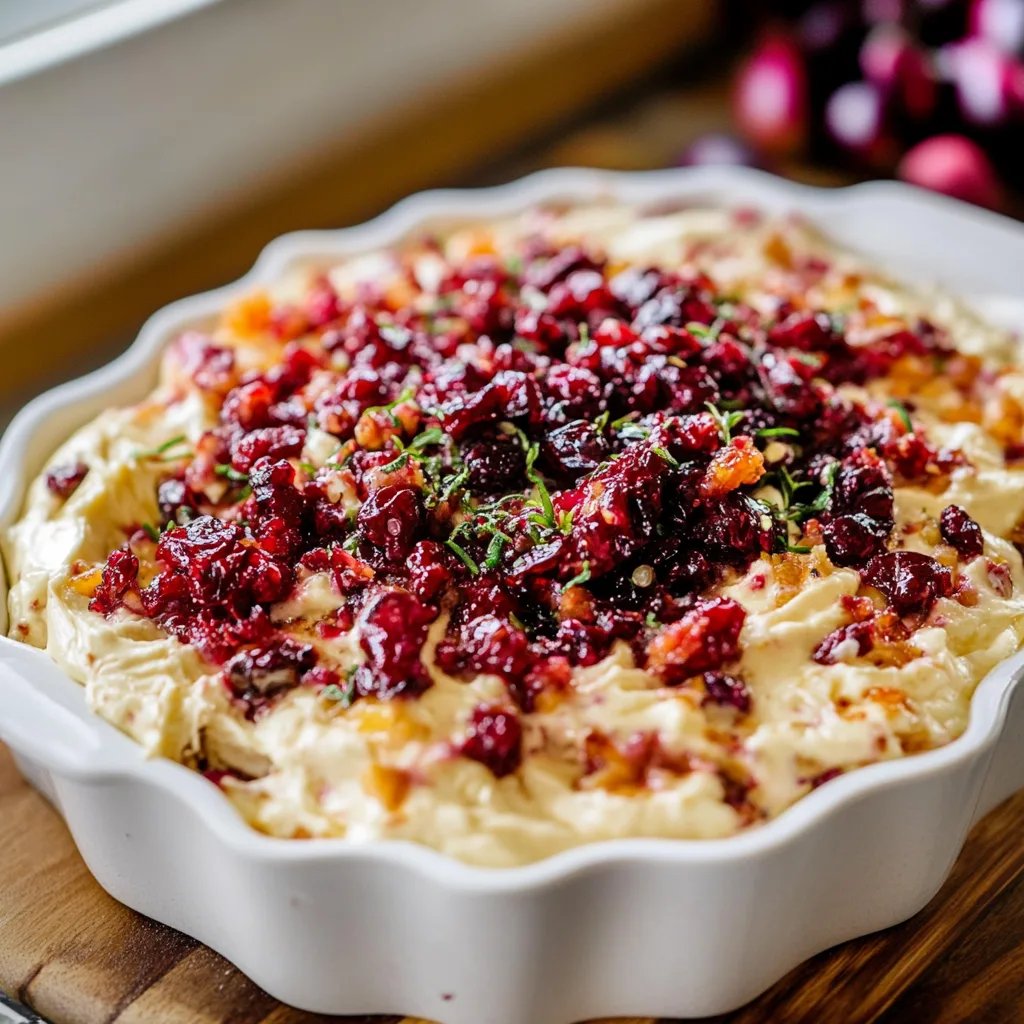 Cranberry Jalapeño Cream Cheese Dip