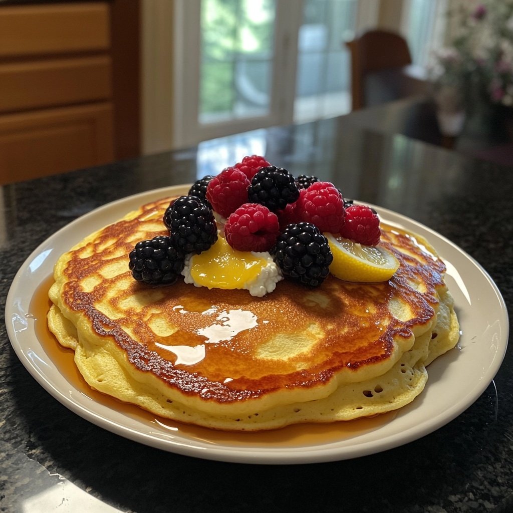Fluffy Lemon Ricotta Pancakes