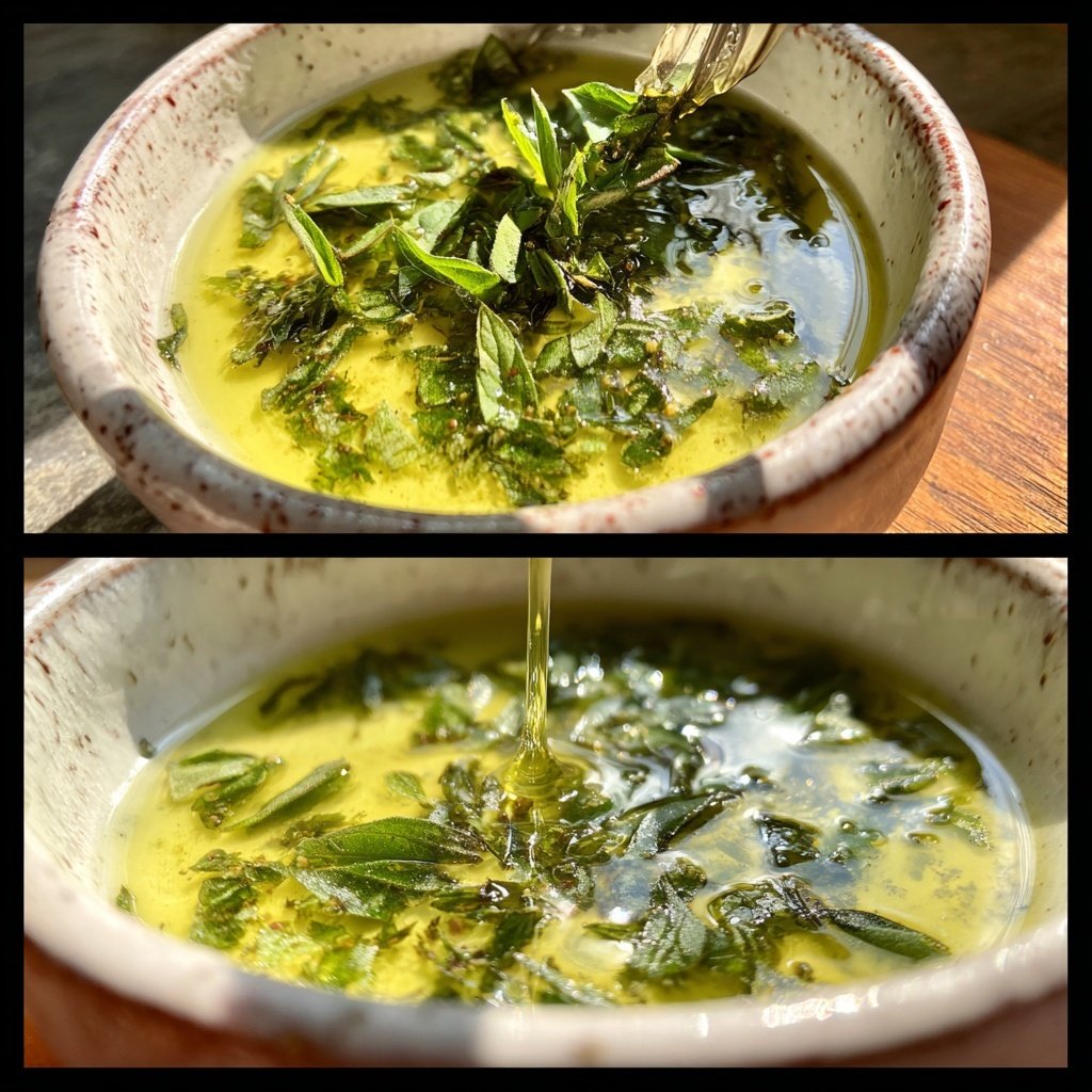 Lemon Basil Olive Oil Vinaigrette