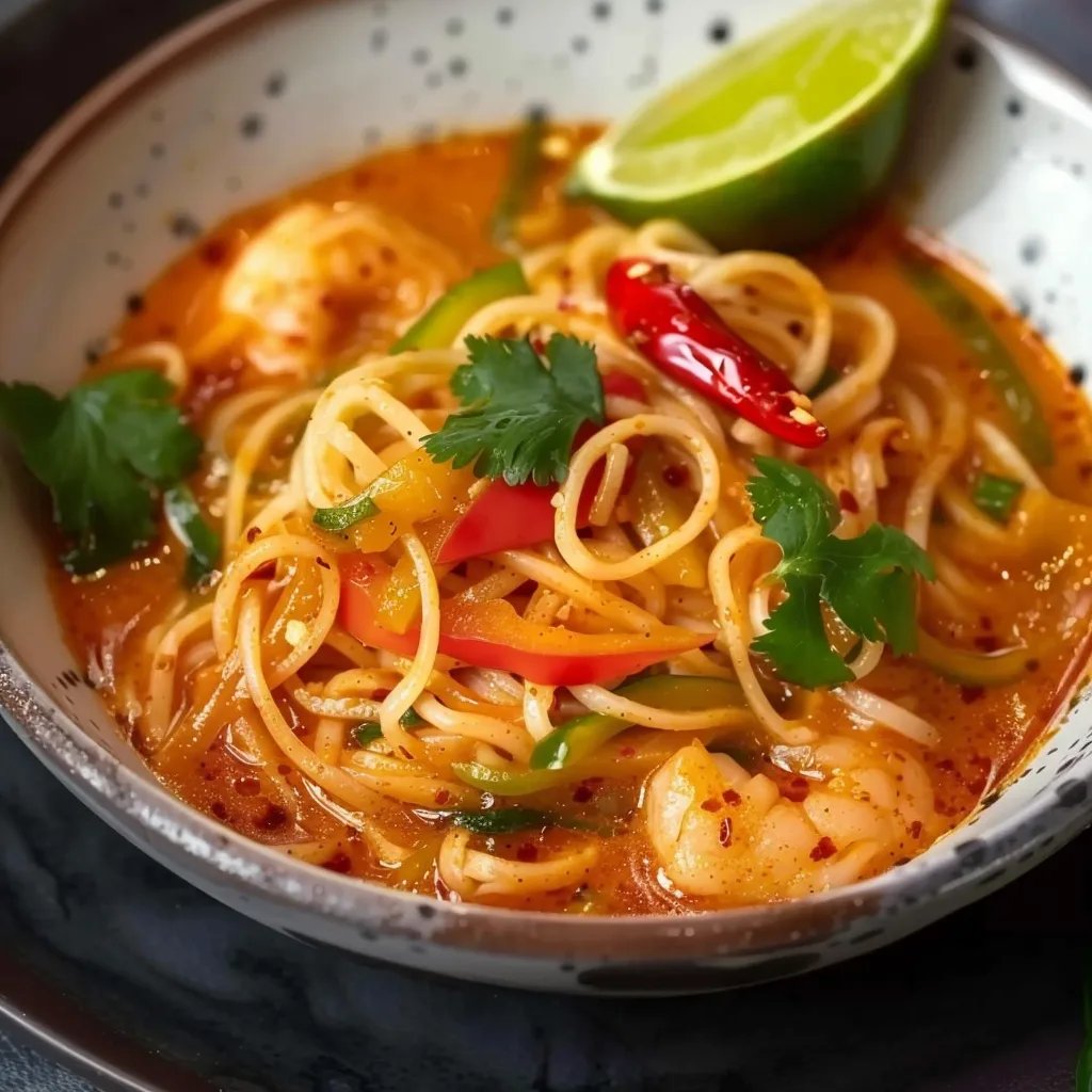 Quick Spicy Coconut Noodles