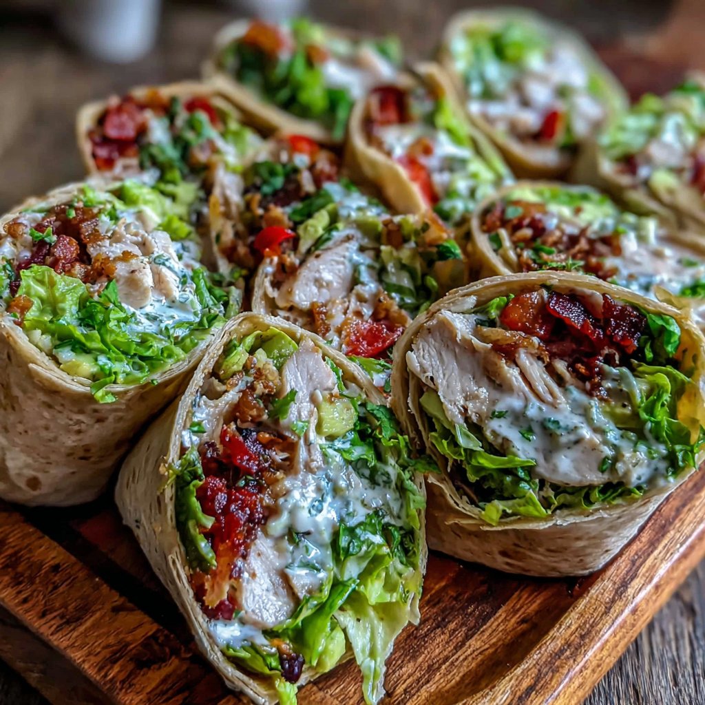 Turkey Avocado Wraps for Lunch