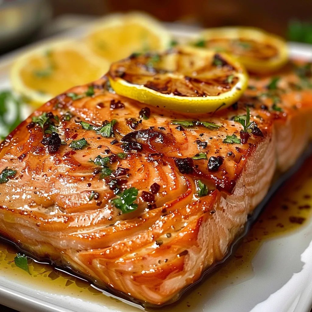 Texas Roadhouse Style Baked Salmon
