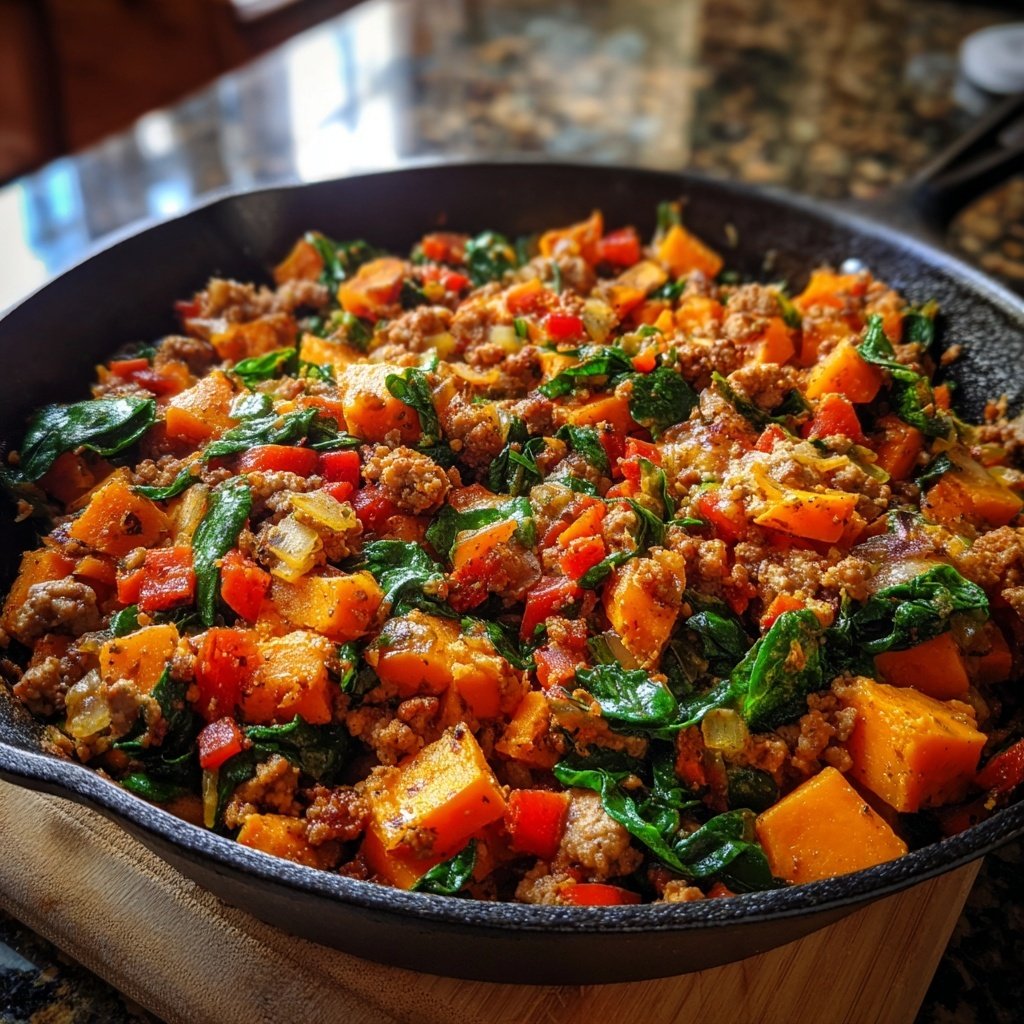 Turkey Sweet Potato Skillet