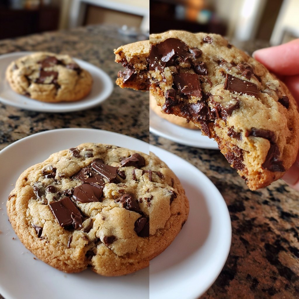 Brown Butter Dubai Chocolate Chip Cookies