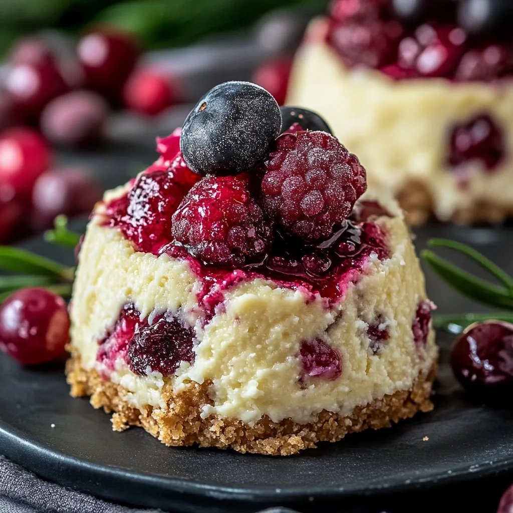 Berry Swirl Cheesecake Bites