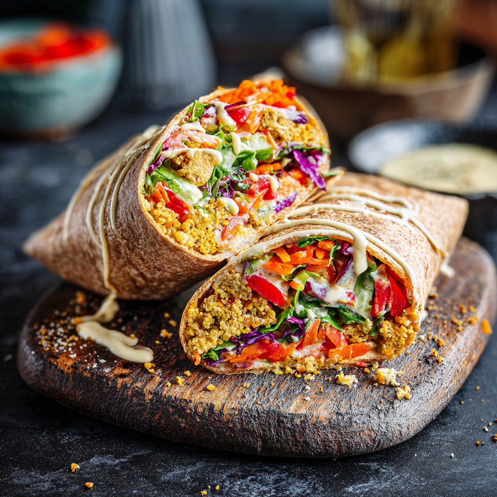 Quick Chickpea Lunch Wrap