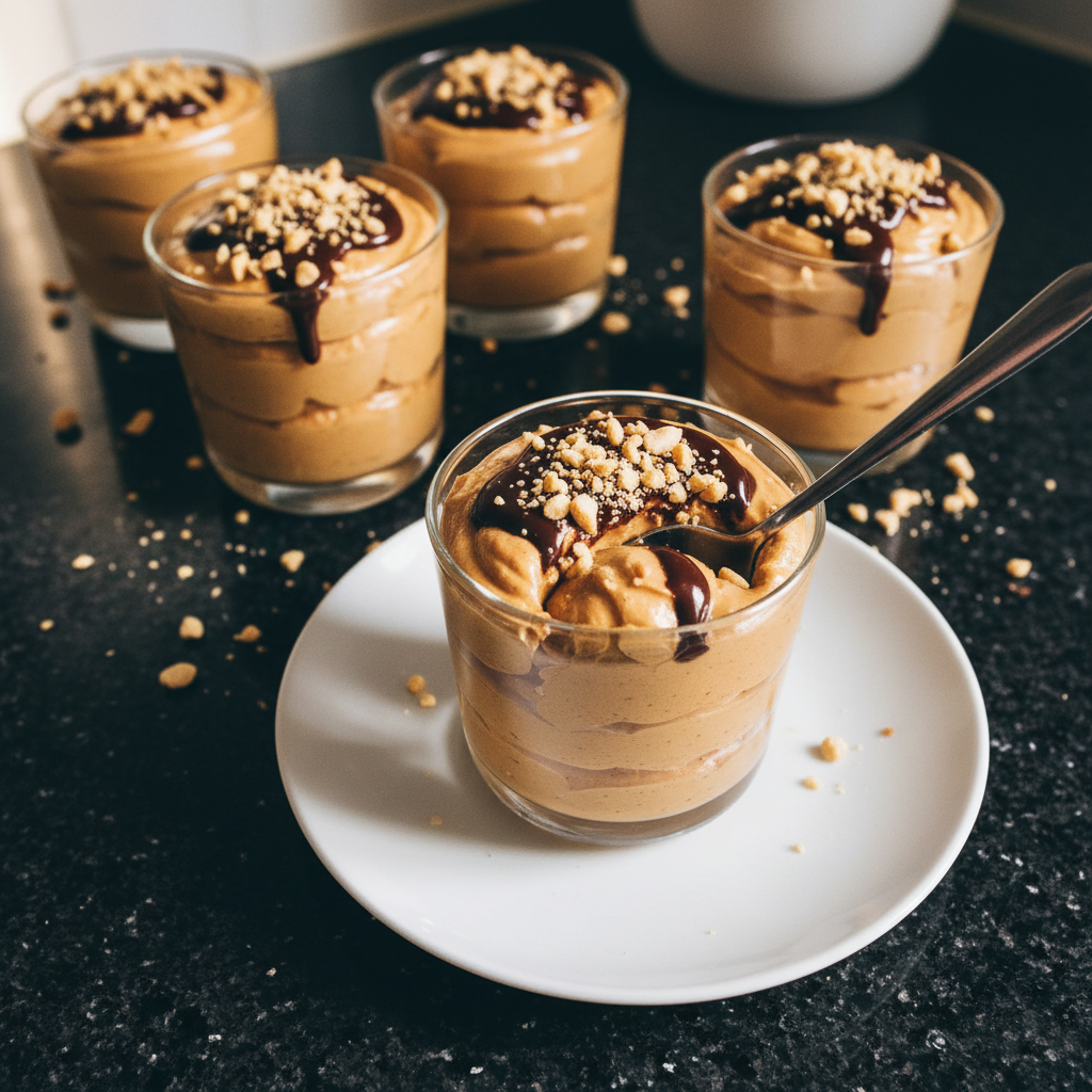 Rich Peanut Butter Mousse Cups