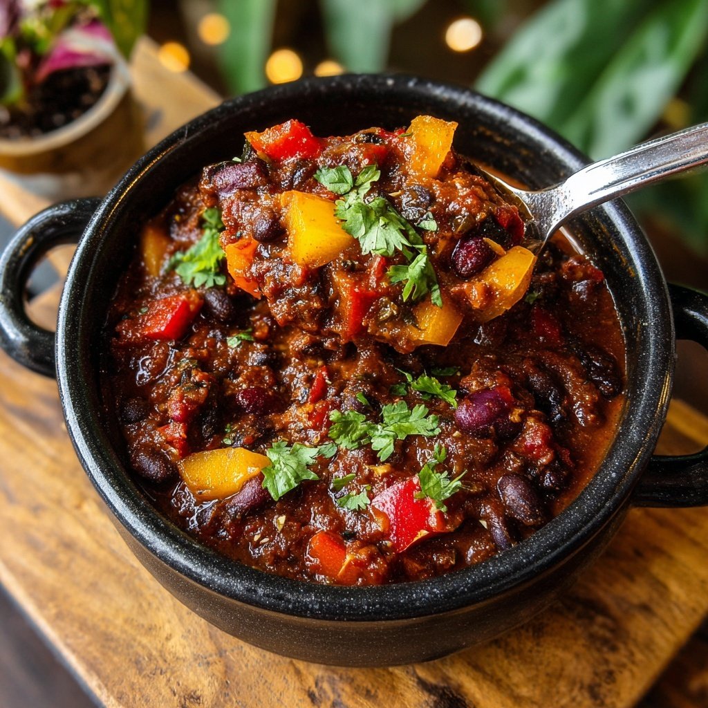 Smoky Chipotle Black Bean Chili