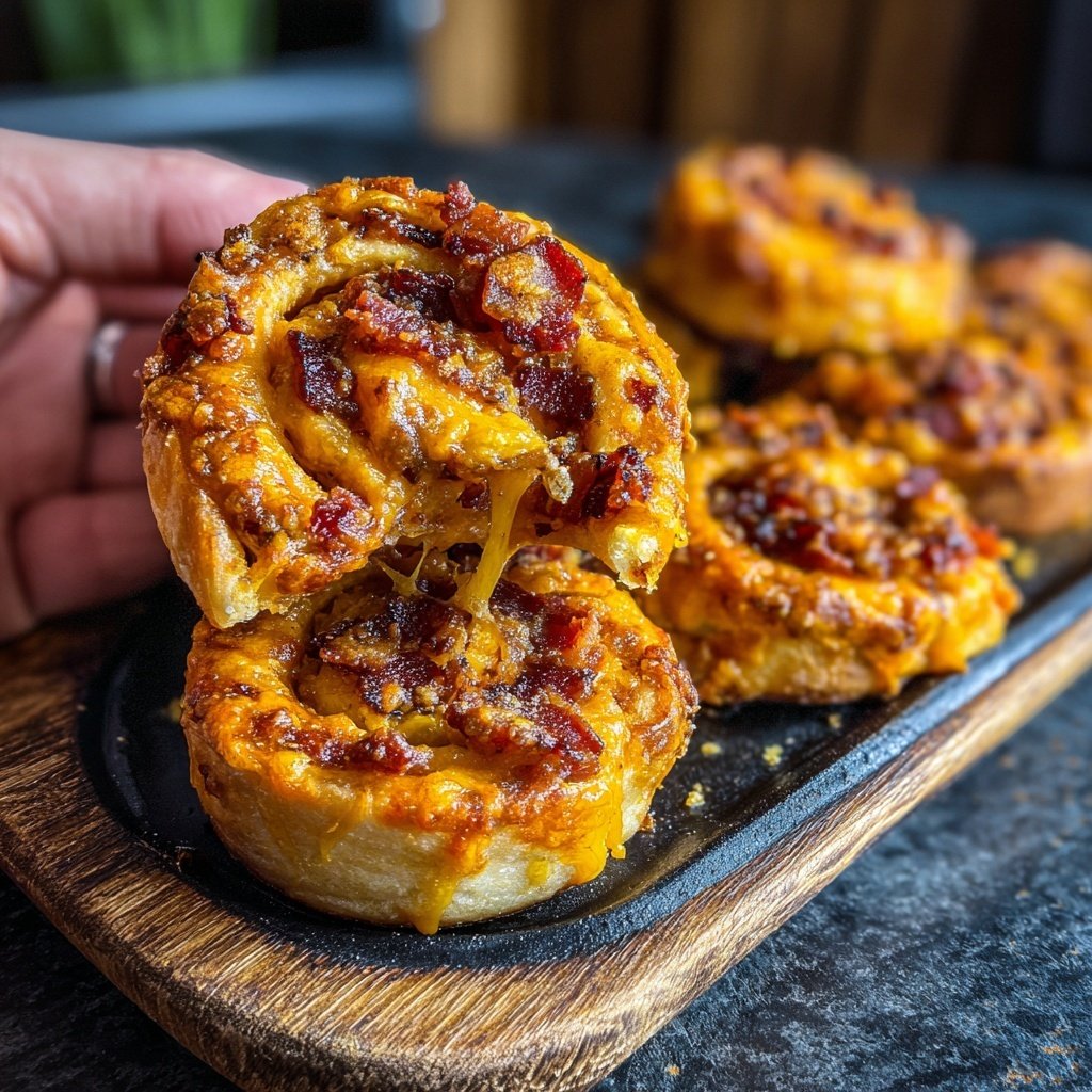 Cheddar Bacon Ranch Pinwheels
