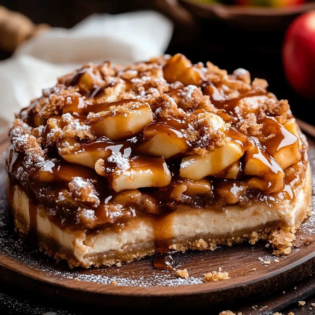 Salted Caramel Apple Pie Cheesecake