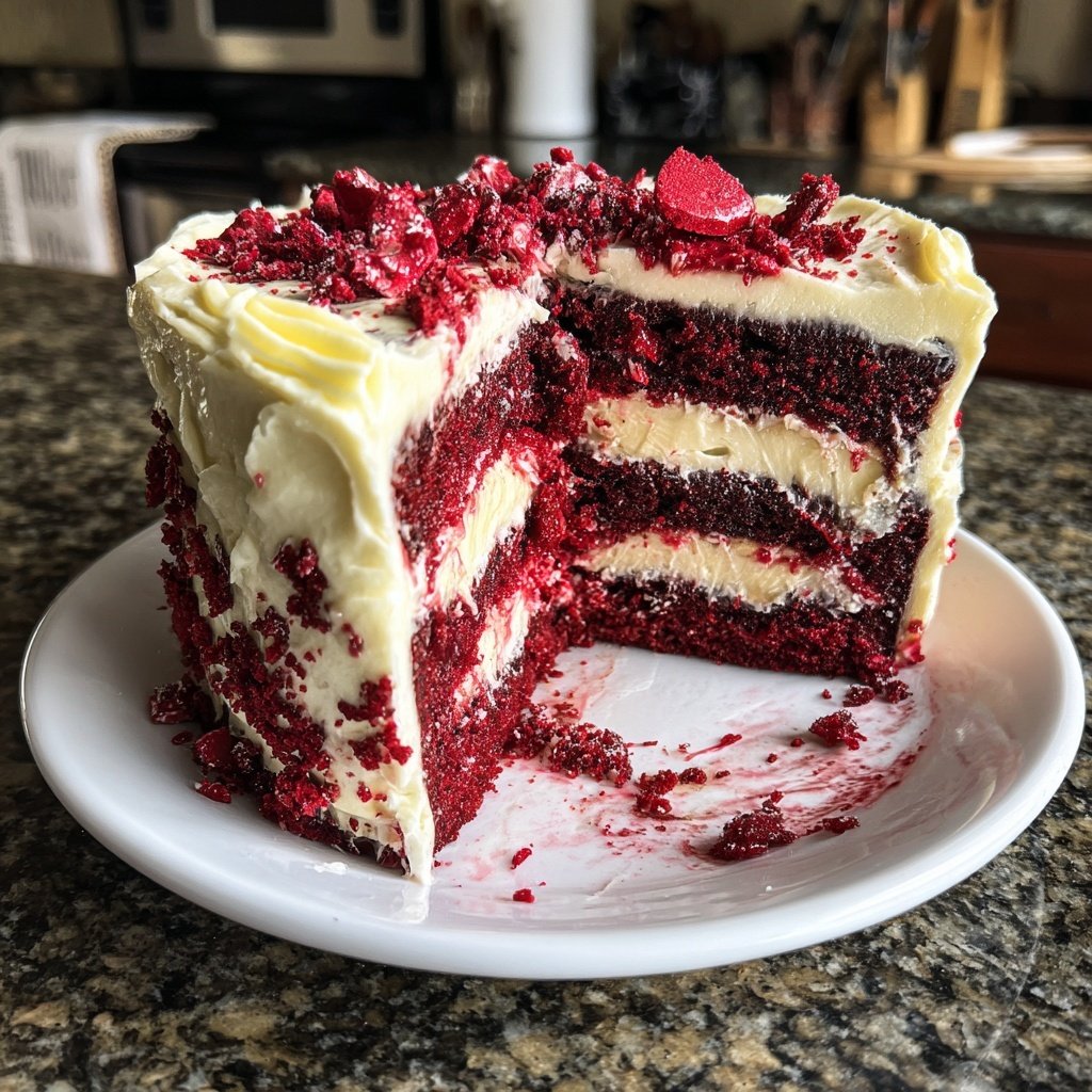 Galentine's Red Velvet Cheesecake
