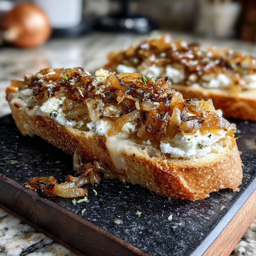 Caramelized Onion and Goat Cheese