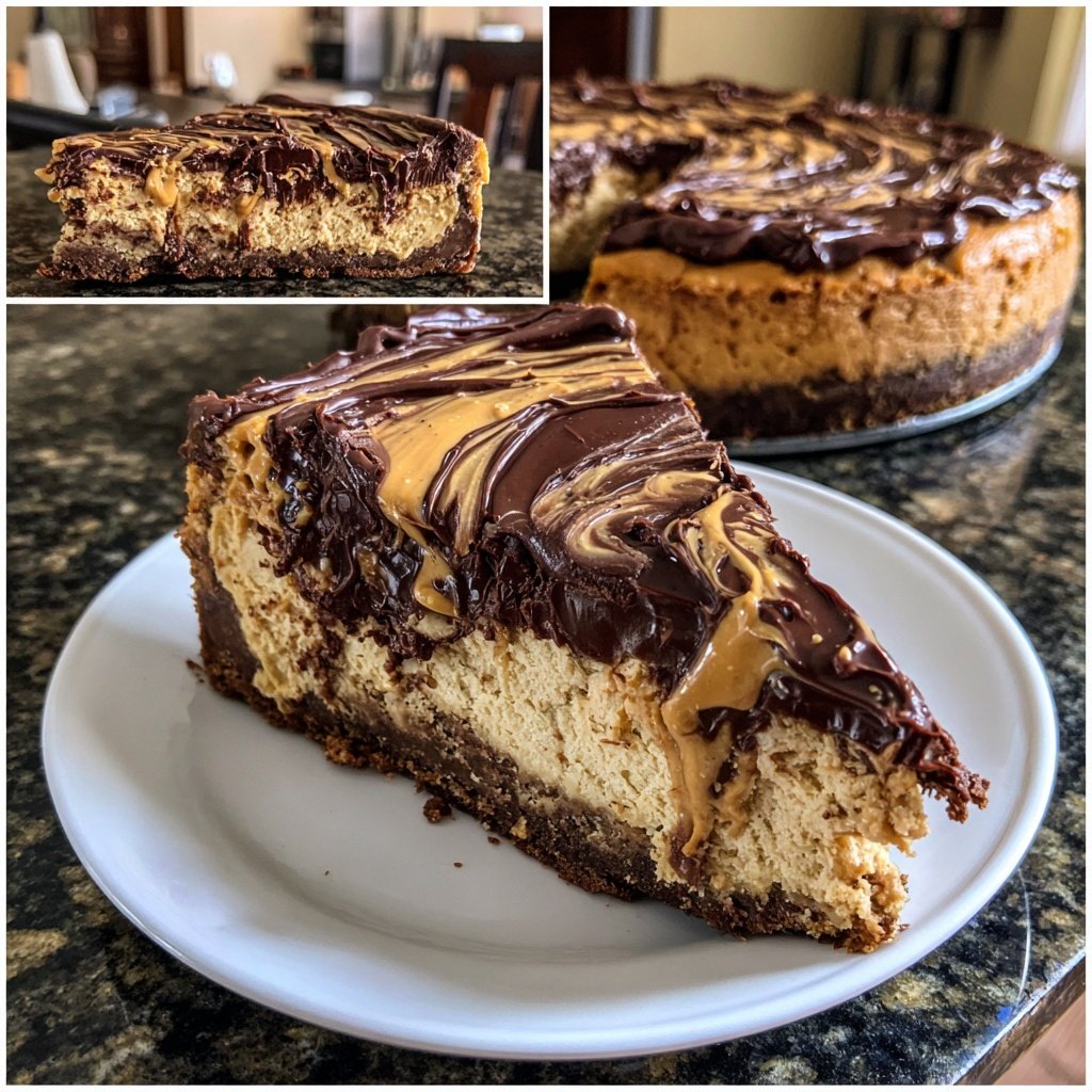 Chocolate Peanut Butter Cheesecake