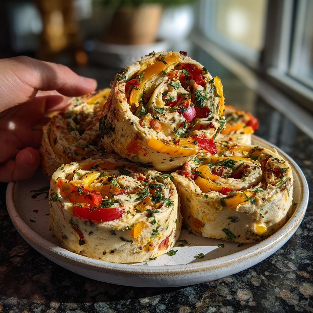 Tortilla Pinwheels with Cream Cheese