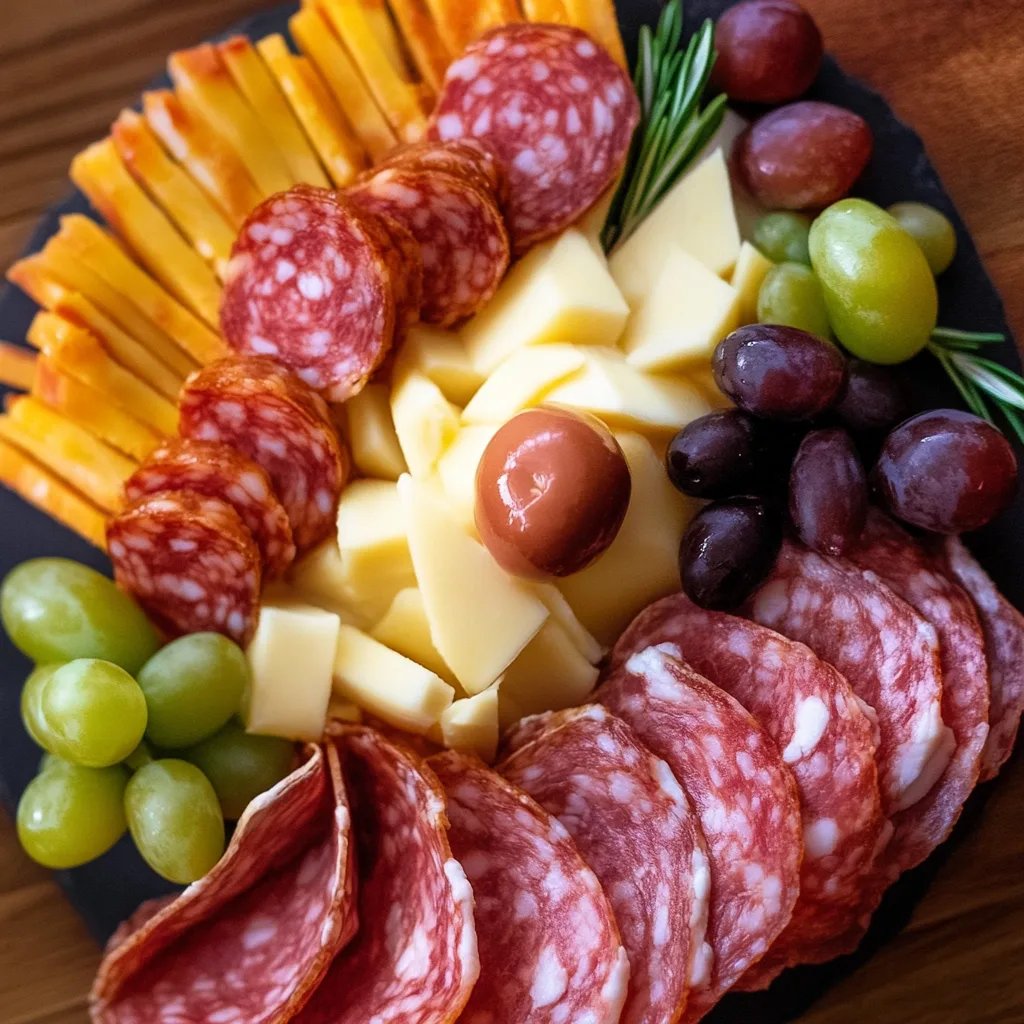 Turkey Cheese Platter for Thanksgiving Appetizer