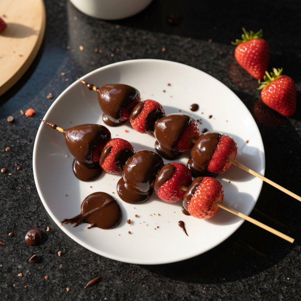 Chocolate-Covered Strawberry Kabobs