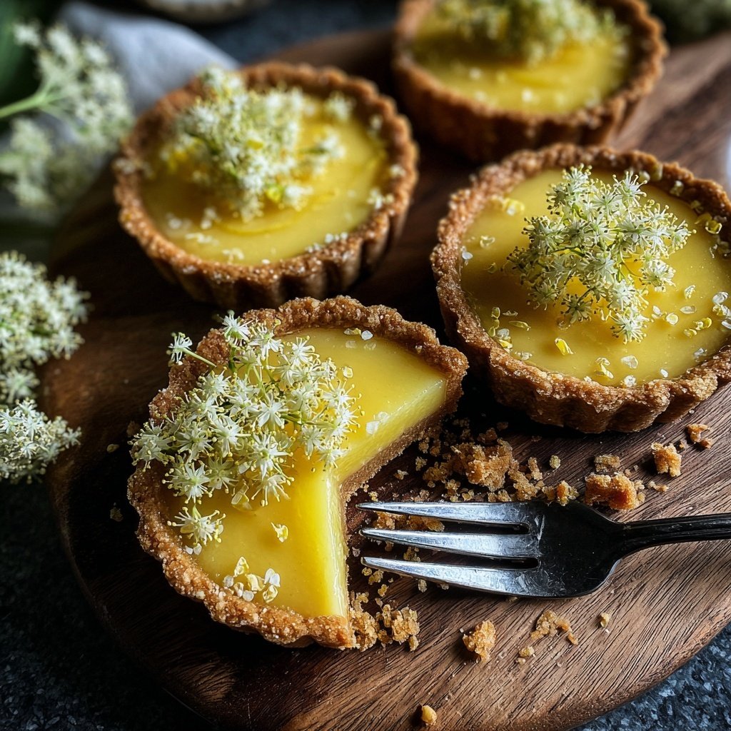 Elderflower Lemon Tartlets