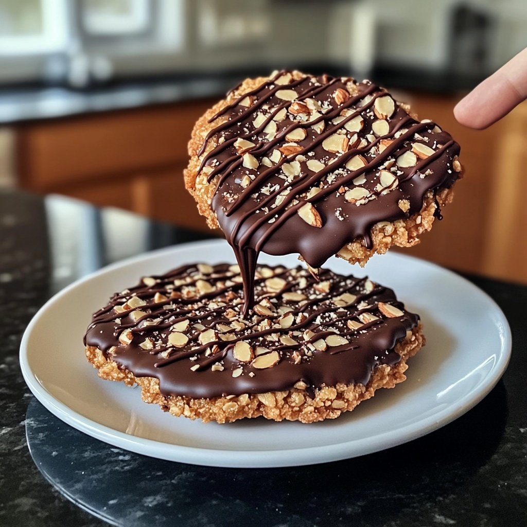 Chocolate-Dipped Mandelmakronen​