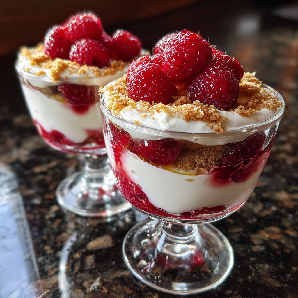 Lemon Raspberry Yogurt Parfaits