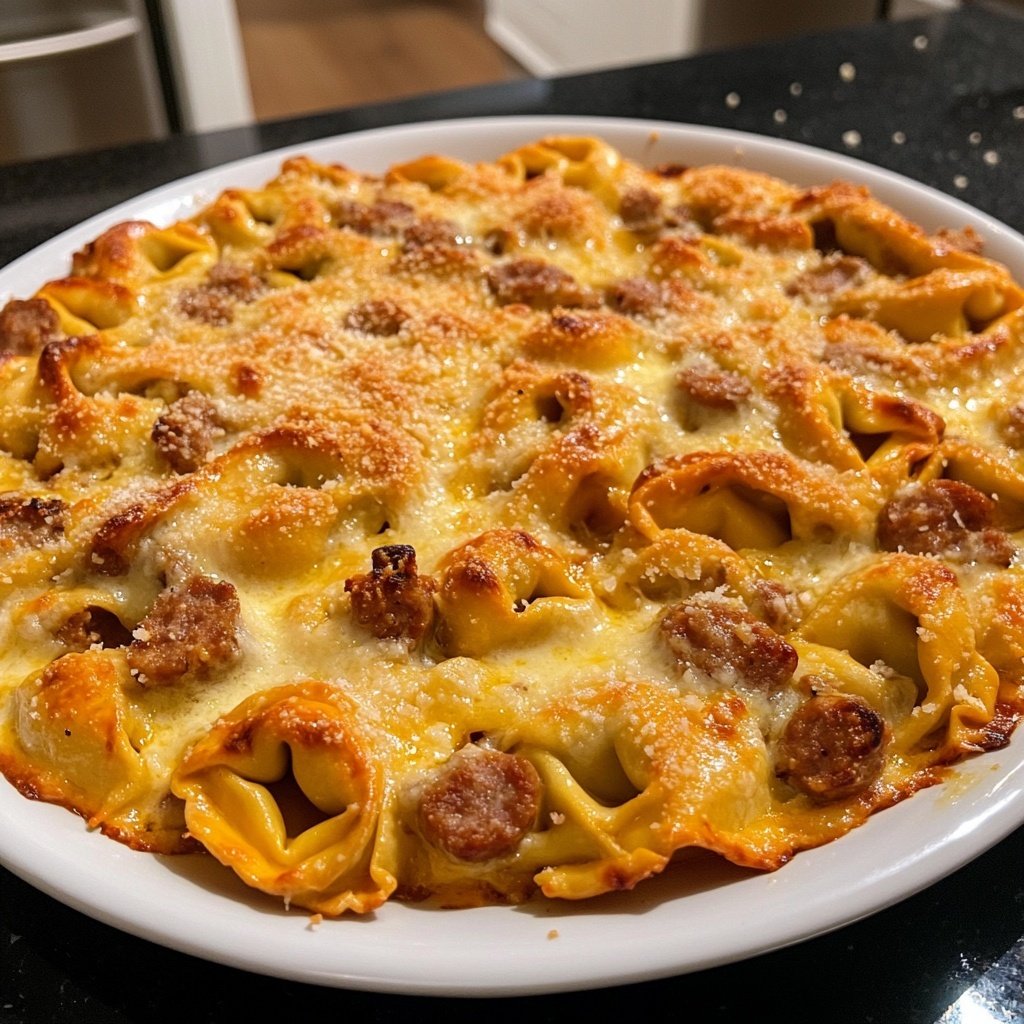 Baked Tortellini with Sausage