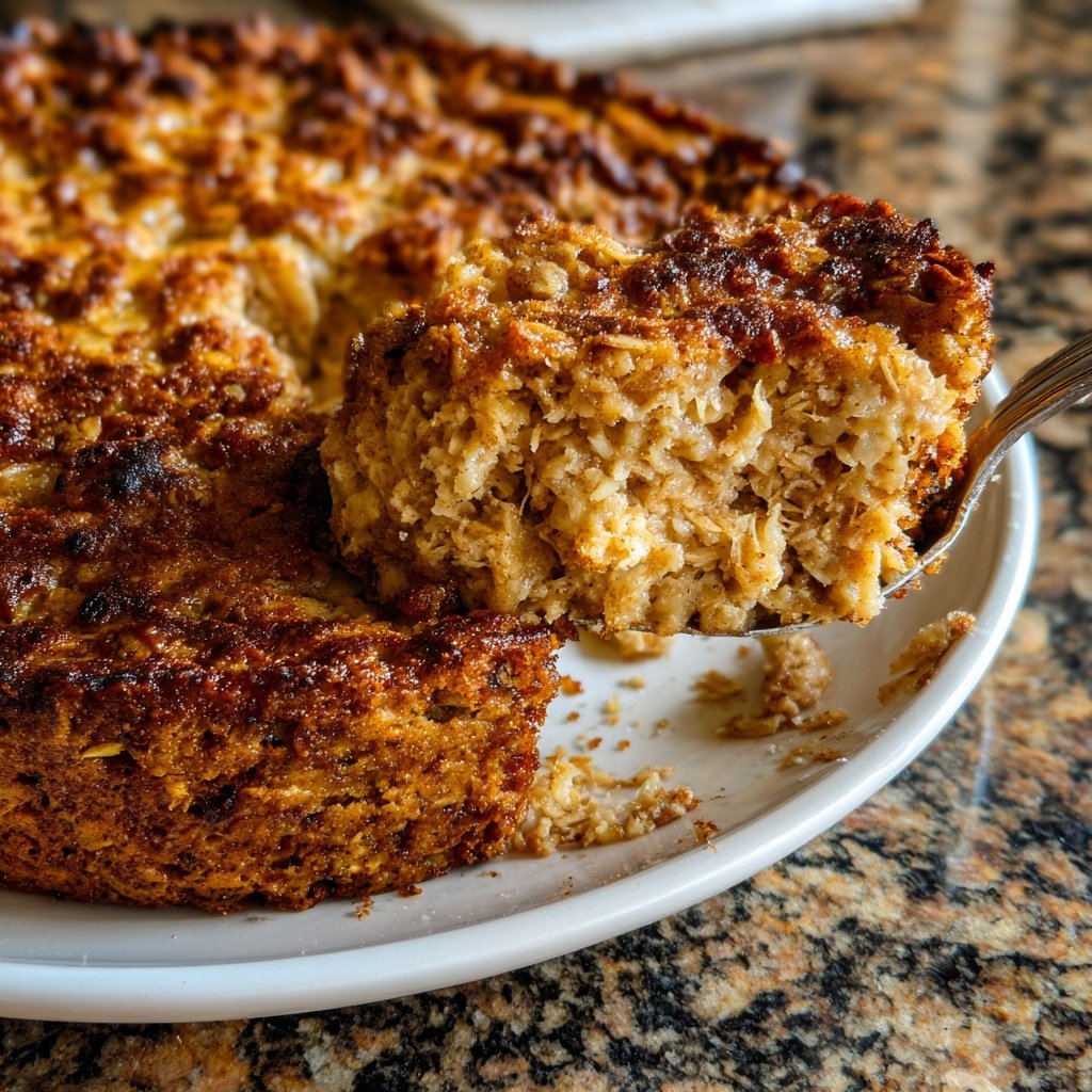Double Apple Baked Oatmeal with Spices