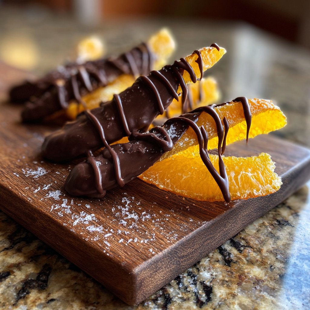 Chocolate Dipped Candied Orange Peel