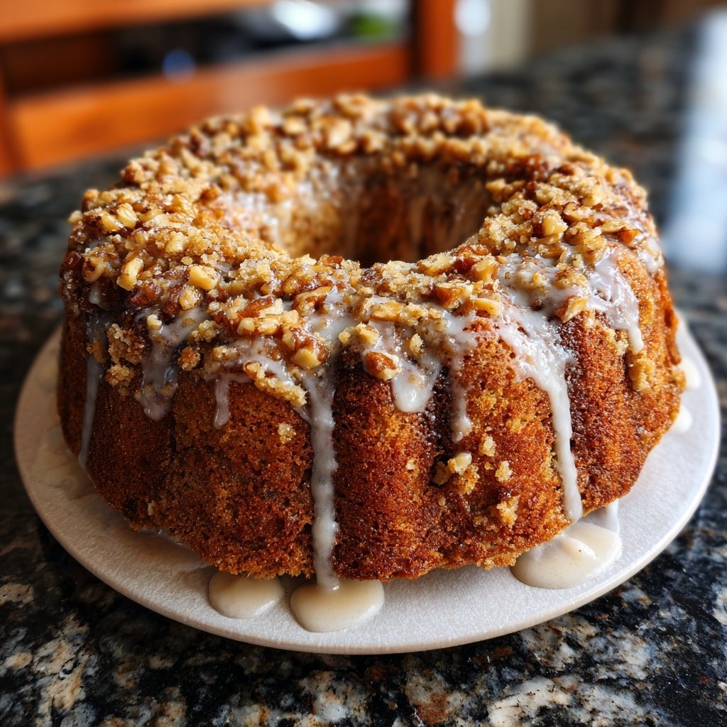 Vanilla Nut Crumble Cake