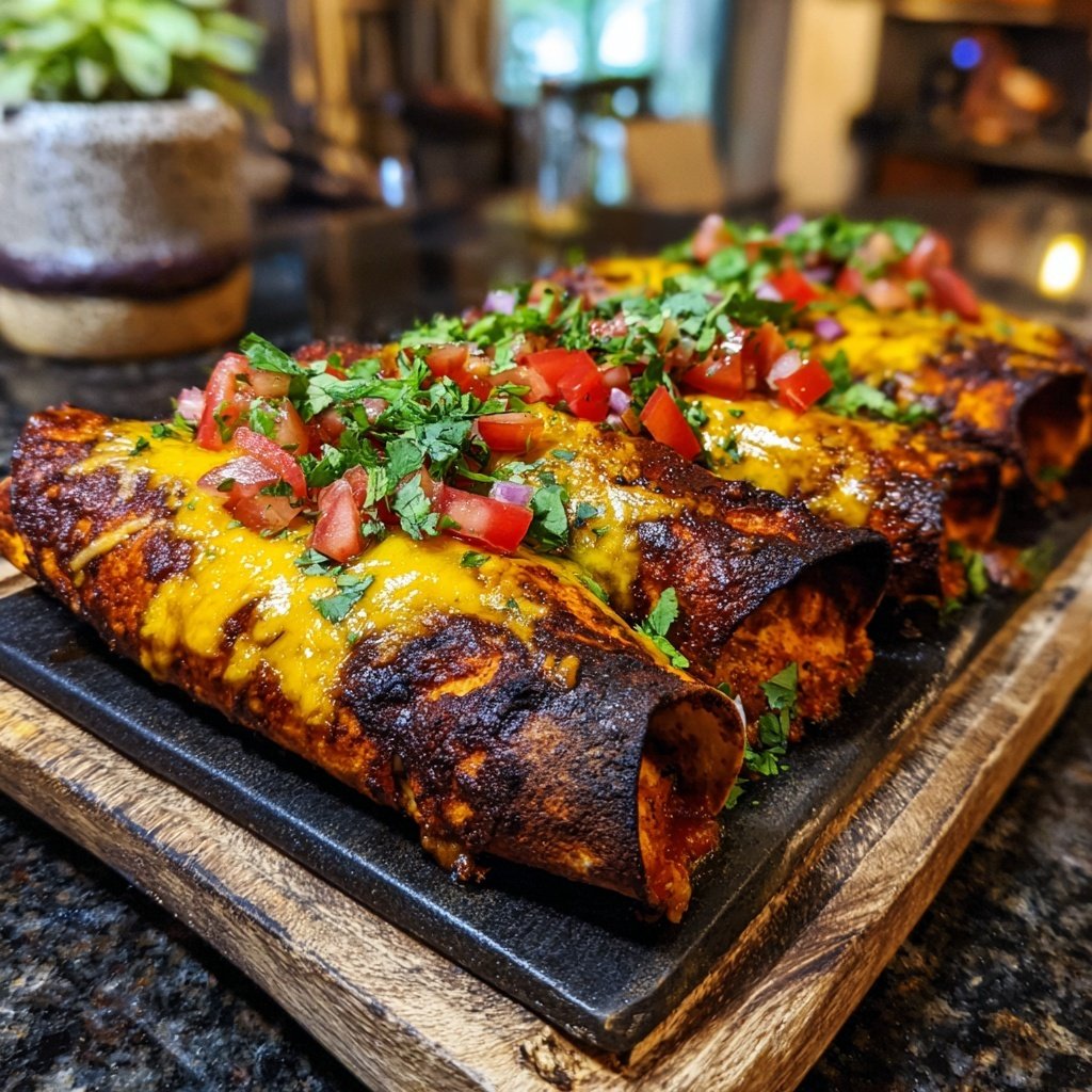 Sweet Potato Black Bean Enchiladas
