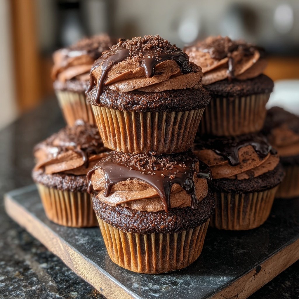 Devil's Food Cupcake Explosion