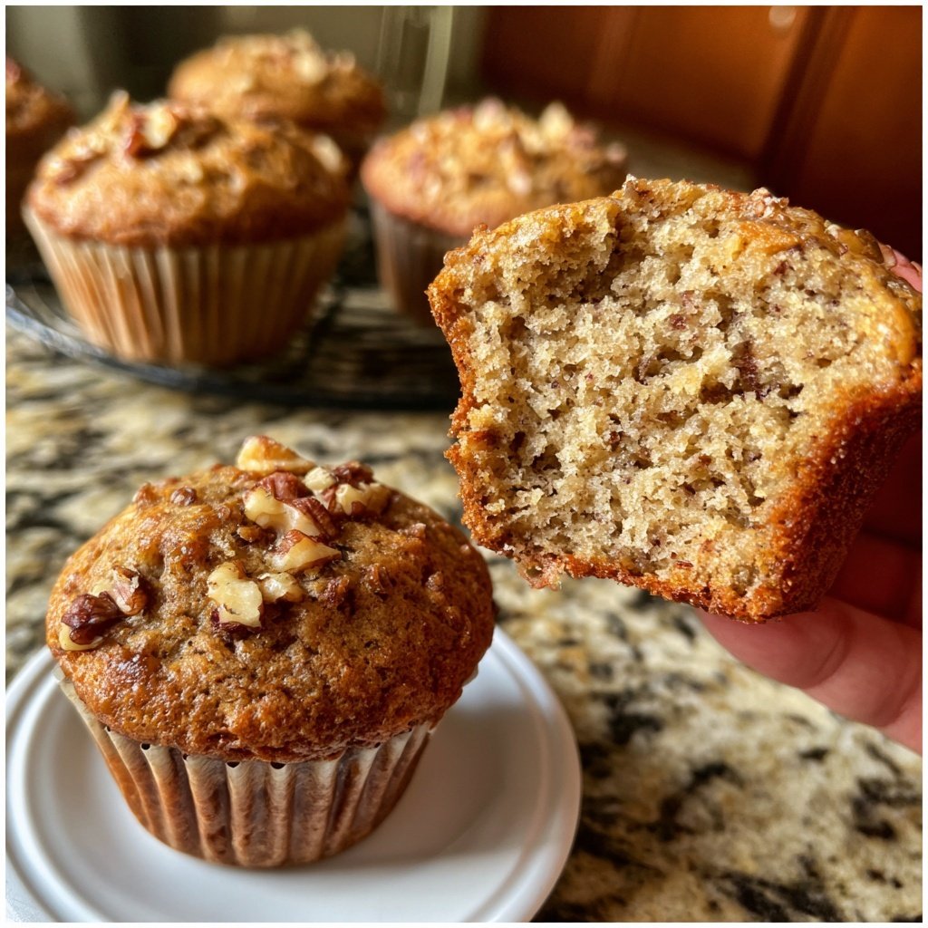 Healthy Banana Bread Muffins